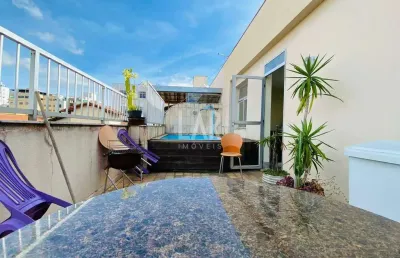 Cobertura à venda, 3 quartos, 2 suítes, 1 vaga, nova suíssa - belo horizonte/mg
