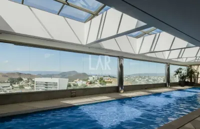 Apartamento para aluguel, 1 quarto, 1 suíte, 2 vagas, vila da serra - nova lima/mg