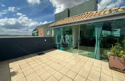 Cobertura para aluguel, 3 quartos, 1 suíte, 2 vagas, santa branca - belo horizonte/mg