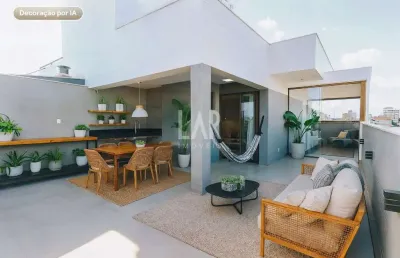 Cobertura à venda, 3 quartos, 2 suítes, 4 vagas, sagrada família - belo horizonte/mg