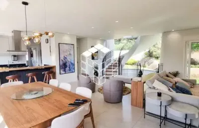 Casa em condomínio fechado com 4 quartos à venda na rodovia haroldo soares glavan, 4690, cacupé, florianópolis por r$ 5.300.000