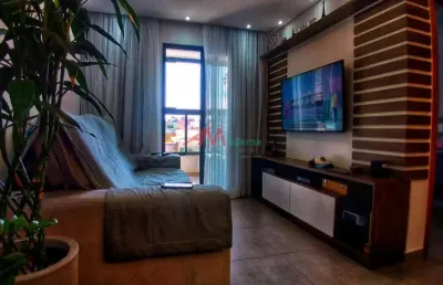 Apartamento de 2 dormitórios em paulicéia, são bernardo do campo - 72m² por r$ 638.000 para venda e locação