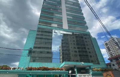 Apartamento para alugar 3 quartos mobiliado alto padrão canto do forte praia grande