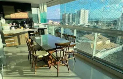 Apartamento com vista para o mar, com 3 dormitórios à venda, 150 m² por r$ 1.199.000 - atalaia - aracaju/se