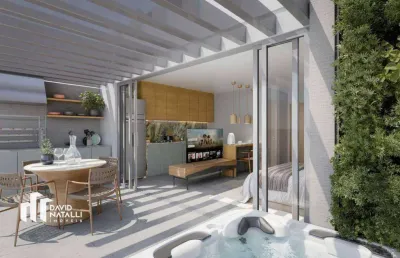 Apartamento garden com 1 dormitório à venda, 49 m² por r$ 1.063.500,00 - praia do canto - vitória/es