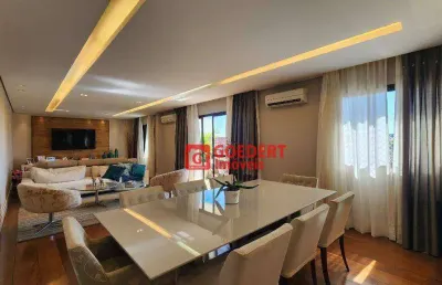 Apartamento condomínio ilha da  madeira com 3 dormitórios 3 suítes para alugar, 168 m² por r$ 12.075/mês - macedo - guarulhos/sp  mobiliado!!