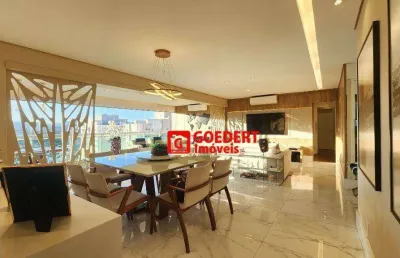 Apartamento condomínio helbor classic mobiliado com 4 dormitórios à venda, 169 m² por r$ 2.660.000 - bosque maia - guarulhos/sp