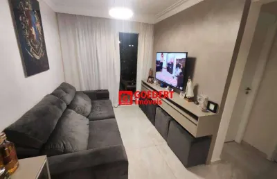 Apartamento condomínio villagio di venezia com 2 dormitórios sendo 1 suíte à venda, 62 m² por r$ 520.000 - gopoúva - guarulhos/sp