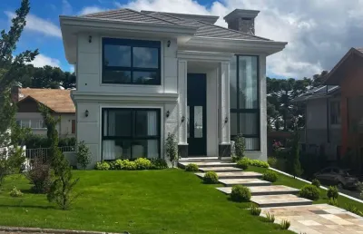 Casa em condomínio fechado com 6 quartos à venda na rs 235, km 32, 32, aspen mountain, gramado, 397 m2 por r$ 5.900.000
