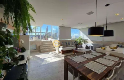 Apartamento tipo cobertura à venda 246m² três suítes, seis vagas, condomínio clube, lapa sp