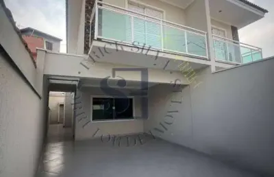 Lindo sobrado novo com 03 suítes e 04 vagas em osasco, bela vista.