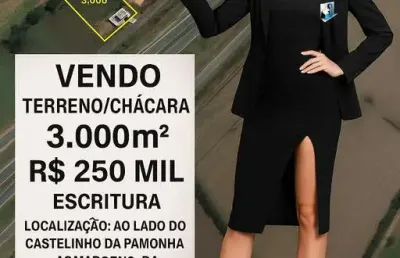 Fantástico terreno para chácara (com escritura e registro) a venda em frente rodovia castelo branco km 155 3.000m²