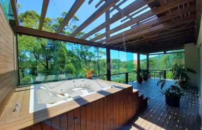 Casa em condomínio fechado com 2 quartos à venda na estrada geral da barra, 1160, ibiraquera, imbituba por r$ 3.500.000