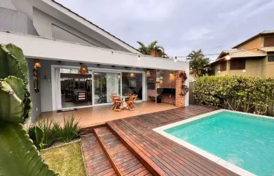Casa em condomínio fechado com 3 quartos à venda na geral do ouvidor, 396, zona rural, garopaba por r$ 1.990.000