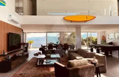 Casa em condomínio fechado com 6 quartos à venda na geral da praia da ferrugem, 1000, capão, garopaba por r$ 5.310.000