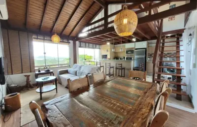 Casa em condomínio fechado com 3 quartos à venda na do morro, 3, capão, garopaba por r$ 1.280.000