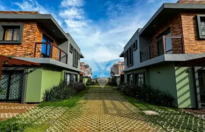 Casa em condomínio fechado com 3 quartos à venda na vilson de souza, 271, ambrósio, garopaba por r$ 690.000