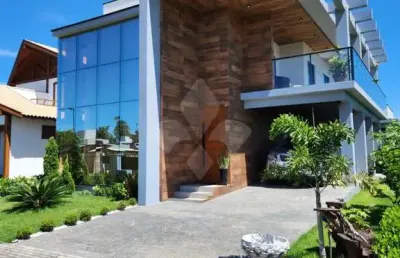 Casa em condomínio fechado com 4 quartos à venda na ver. laudelino antonio teixeira1, 1, grama, garopaba por r$ 3.000.000