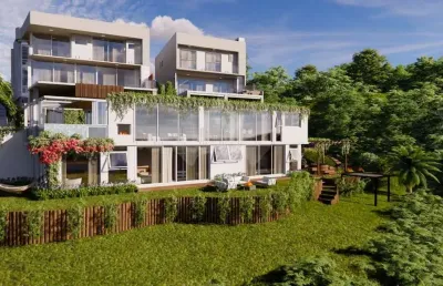 Casa em condomínio fechado com 3 quartos à venda na vigia, 38, centro, garopaba por r$ 5.500.000