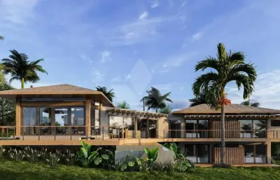 Casa em condomínio fechado com 4 quartos à venda na rio grande do sul, 30, praia da silveira, garopaba por r$ 4.246.000