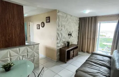 Vendo apto todo mobiliado em condomínio completo e super bem localizado.