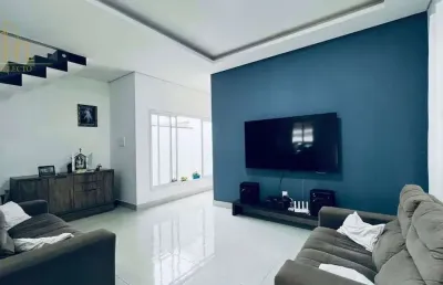 Sobrado moderno no residencial morro da mata com 3 quartos e suíte