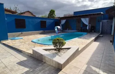 Casa à venda com 3 dorm - 360m² - jardim britânia - caraguatatuba/sp