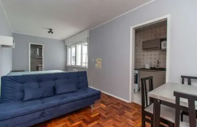 Kitnet / stúdio à venda na rua coronel joão corrêa, 365, passo da areia, porto alegre por r$ 185.000