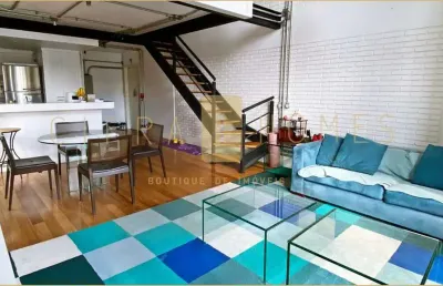 Loft duplex para locação ou venda, 122 m², 1 suíte, 2 vagas, em cerqueira césar