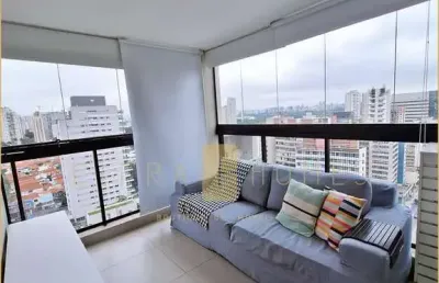 Loft moderno e mobiliado com vista panorâmica, sacada ampla e lazer completo no jardim paulista