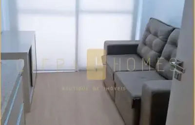 Apartamento mobiliado para locação em edifício moderno, com lazer completo e salão de festas no roo