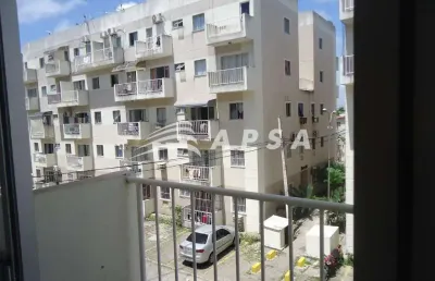 Ótimo apartamento em candeias, com ampla sala, varanda, cozinha americana, 2 quartos, banheiro socia