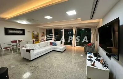 Cobertura duplex 4 quartos na barra da tijuca.no primeiro pavimento: uma sala muito ampla, que conta