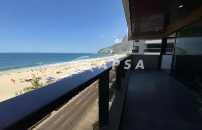 Leblon - delfim moreira - exuberante apartamento com 260m² composto de; ampla sala em tábua corrida,