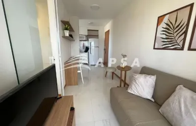 Ótima oportunidade! apartamento 1 quarto com varanda mobiliado em armação. apartamento 34m² com 1 sa