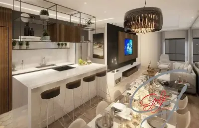 Belissimo apartamento 4 dormitórios 3 suítes - sala ampliada -condominio garden são francisco