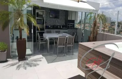 Cobertura vila sao francisco.   4 suites,  3 vagas,  area gourmet com jacuzzi