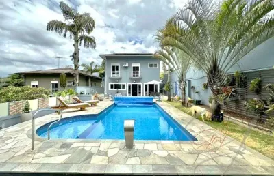 Casa residencial para venda granja viana, jandira 3 dormitórios sendo 3 suítes, 3 salas, 4 vagas 403,23 m² construída, 692,71 m² terreno
