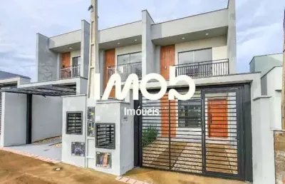 Casa geminada com 2 quartos, guamiranga - guaramirim