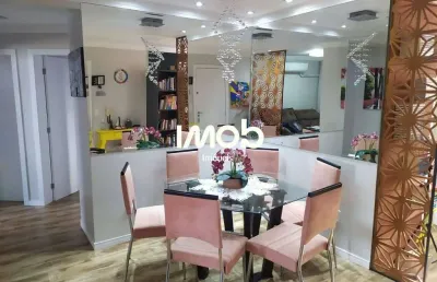 Apartamento semimobiliado com 1 suíte + 2 quartos, bairro baependi