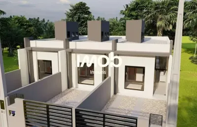 Geminado com 1 suíte + 1 quarto no bairro três rios do norte
