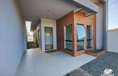 Casa térrea com 3 dormitórios, suíte e quintal amplo no bairro itajuba em barra velha