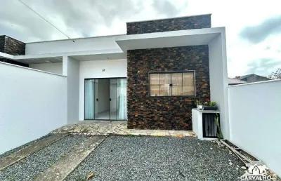 Casa semi-mobiliada com dois dormitórios e área de festas para locação anual no bairro itajuba em barra velha