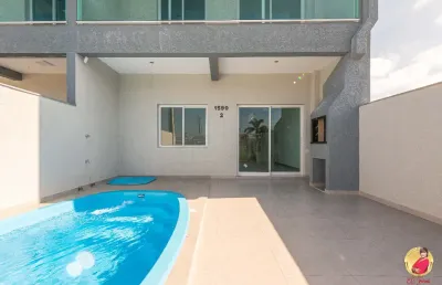 Sobrado para venda com 92 metros quadrados com 3 quartos em balneário coroados - guaratuba - pr