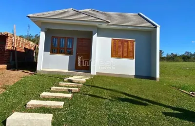 Casa de alvenaria nova com 2 dormitórios 64,75m2 em linha santa cruz em santa cr