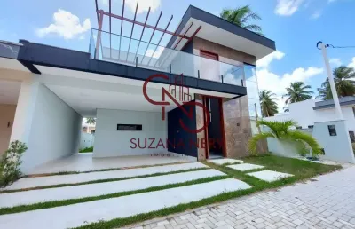 Casa duplex com 4 quartos no condominio club cajupiranga