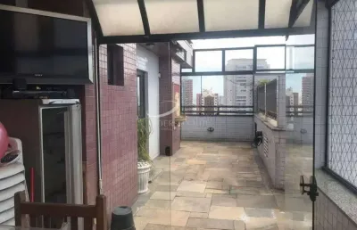 Excelente cobertura penthouse, 210 m², á venda com 4 dormitórios,4 vagas, r. imbó - vila regente fei
