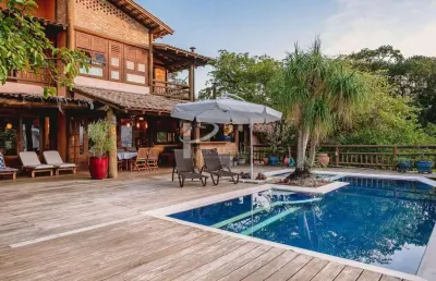 Casa, 446 m2, 3 suítes, 5 vagas, cond. ponta da sela, ilhabela - sp.