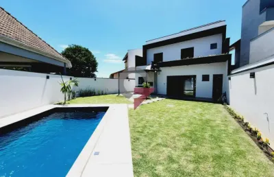 Casa em condomínio fechado com 3 quartos à venda no parque vera cruz, tremembé  por r$ 1.380.000