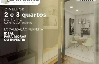Apartamento 2 quartos com suíte, sala 2 ambientes com varanda gourmet, 2 vagas livres, 2 elevadores. localização privilegiada no santa catarina.